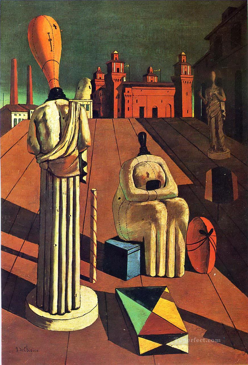 disturbing muses 1918 Giorgio de Chirico Metaphysical surrealism Oil Paintings